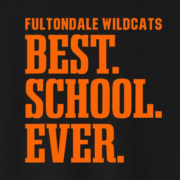 Fultondale Wildcats Best Ever Hs Women's Crop Top Tee