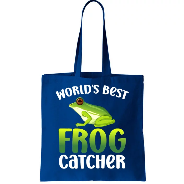 Funny World's Best Frog Catcher Boys Girls Frog Hunter Tote Bag