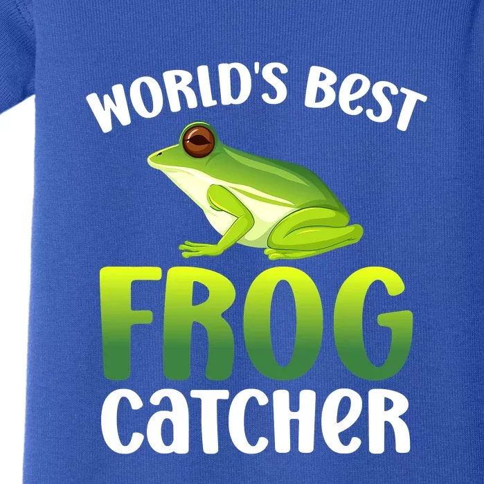 Funny World's Best Frog Catcher Boys Girls Frog Hunter Baby Bodysuit