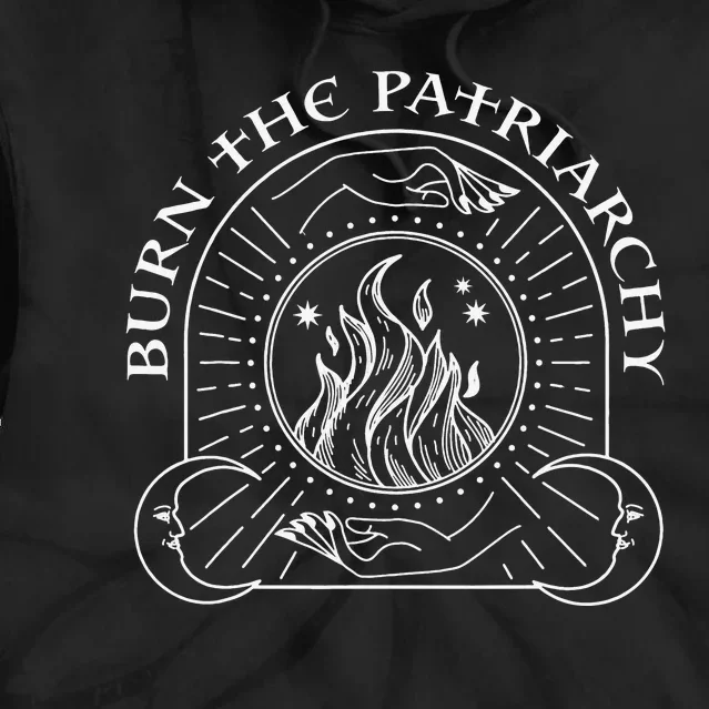 Feminist Witch Burn The Patriarchy Halloween 's Rights Tie Dye Hoodie