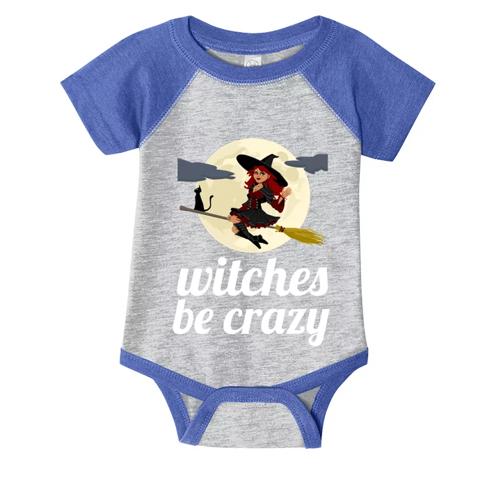 Funny Witches Be Crazy Pagan Wicca Cute Gift Infant Baby Jersey Bodysuit