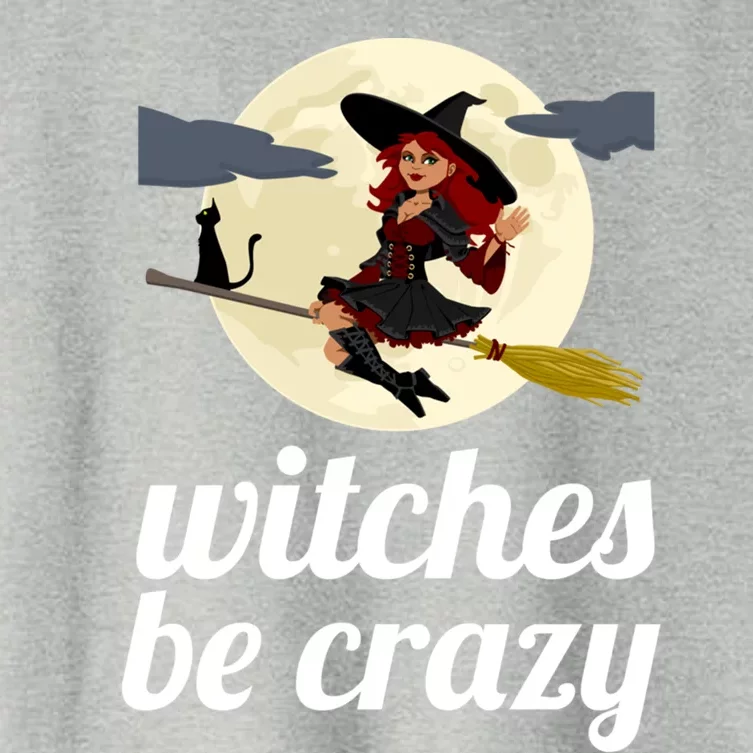 Funny Witches Be Crazy Pagan Wicca Cute Gift Women's Crop Top Tee