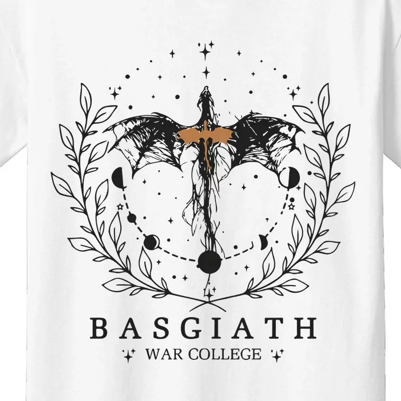 Fourth Wing Basgiath War College Dragon Rider Kids T-Shirt