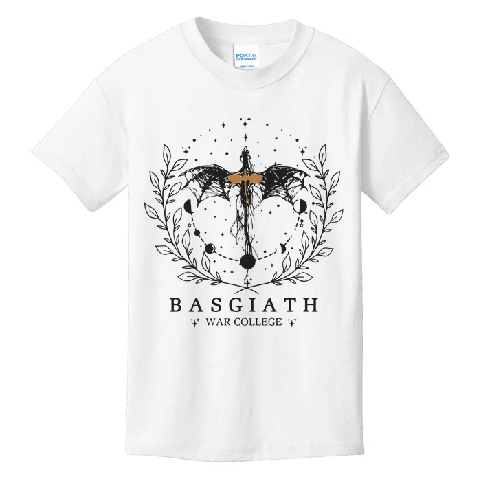 Fourth Wing Basgiath War College Dragon Rider Kids T-Shirt