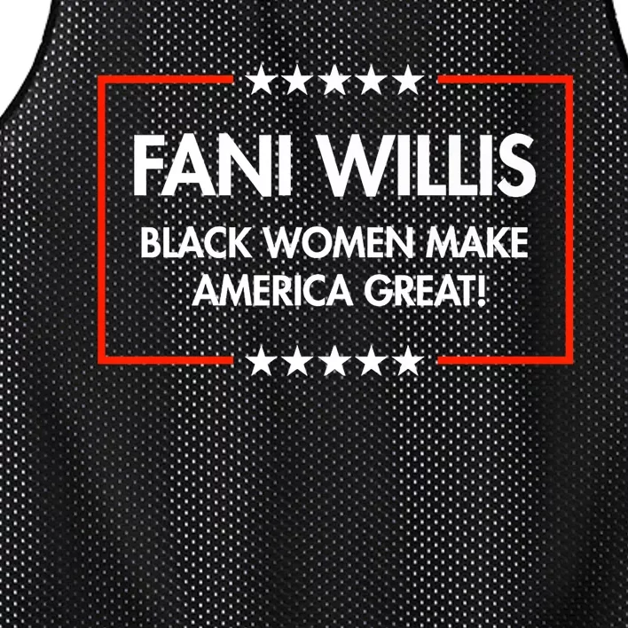 Fani Willis Black Women Make America Great Mesh Reversible Basketball Jersey Tank