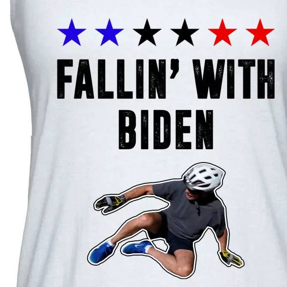 Fallin With Biden Funny Joe Biden Bike Fall Ladies Essential Flowy Tank