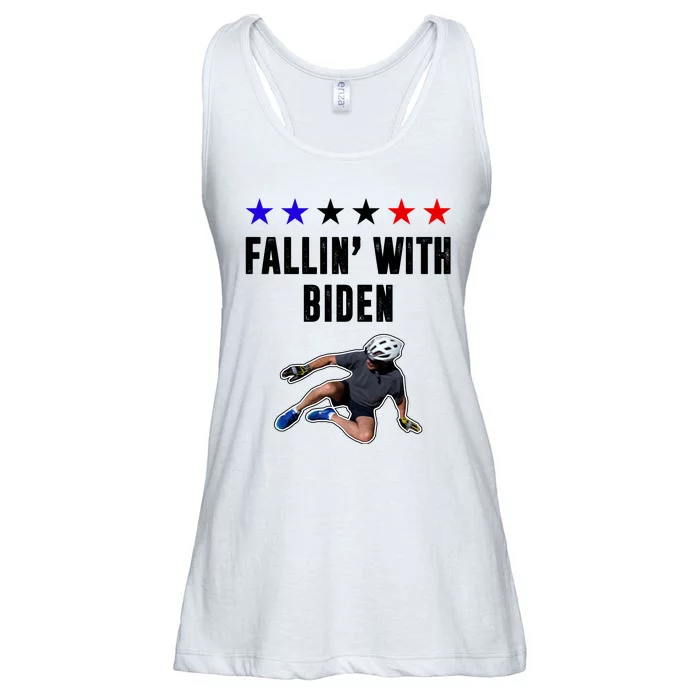 Fallin With Biden Funny Joe Biden Bike Fall Ladies Essential Flowy Tank