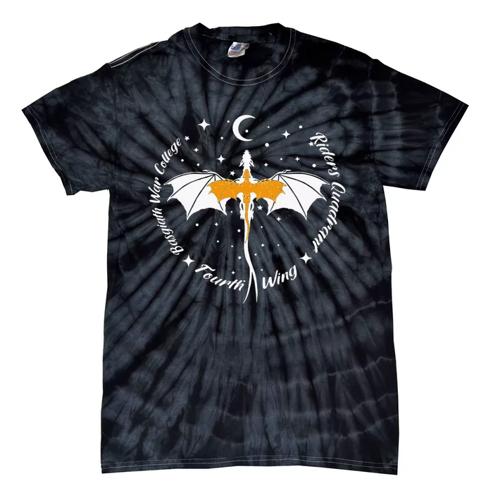 Fourth Wing Basgiath Fantasy Book Romantasy Tie-Dye T-Shirt