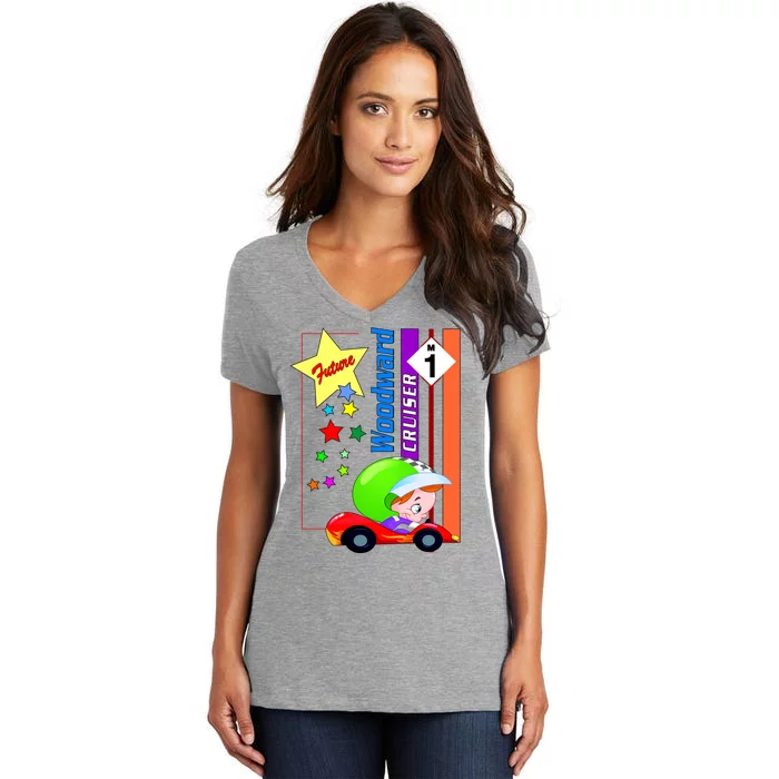 Future Woodward Cruiser Women's V-Neck T-Shirt