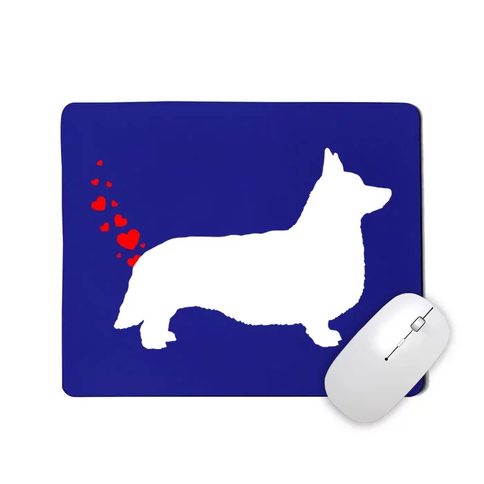 Funny Welsh Corgi Dog Owner Valentines Day Heart Farts Gift Mousepad