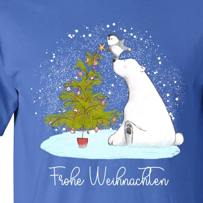 Frohe Weihnachten Cute Polar Bear Penguin Christmas Meaningful Gift Tall T-Shirt