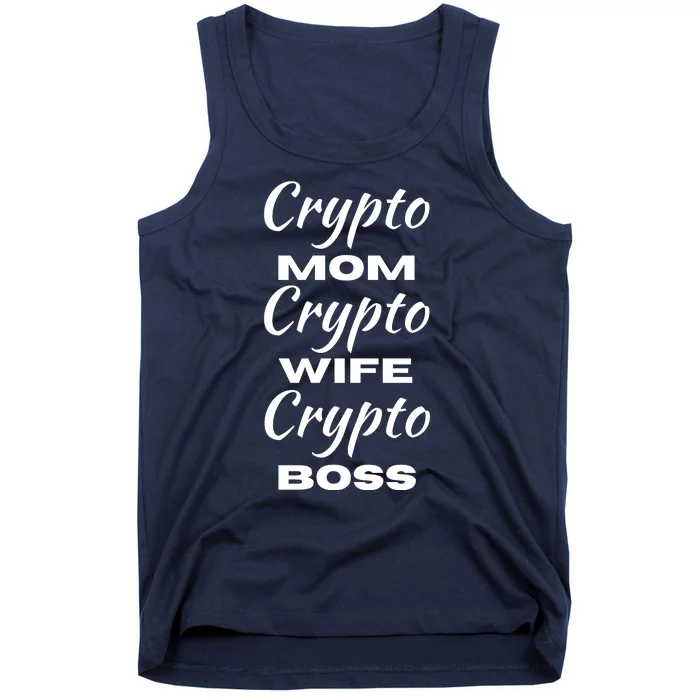 Funny Women Crypto Mom Wife Boss, Funny Woman Tee Bitcoin Tank Top