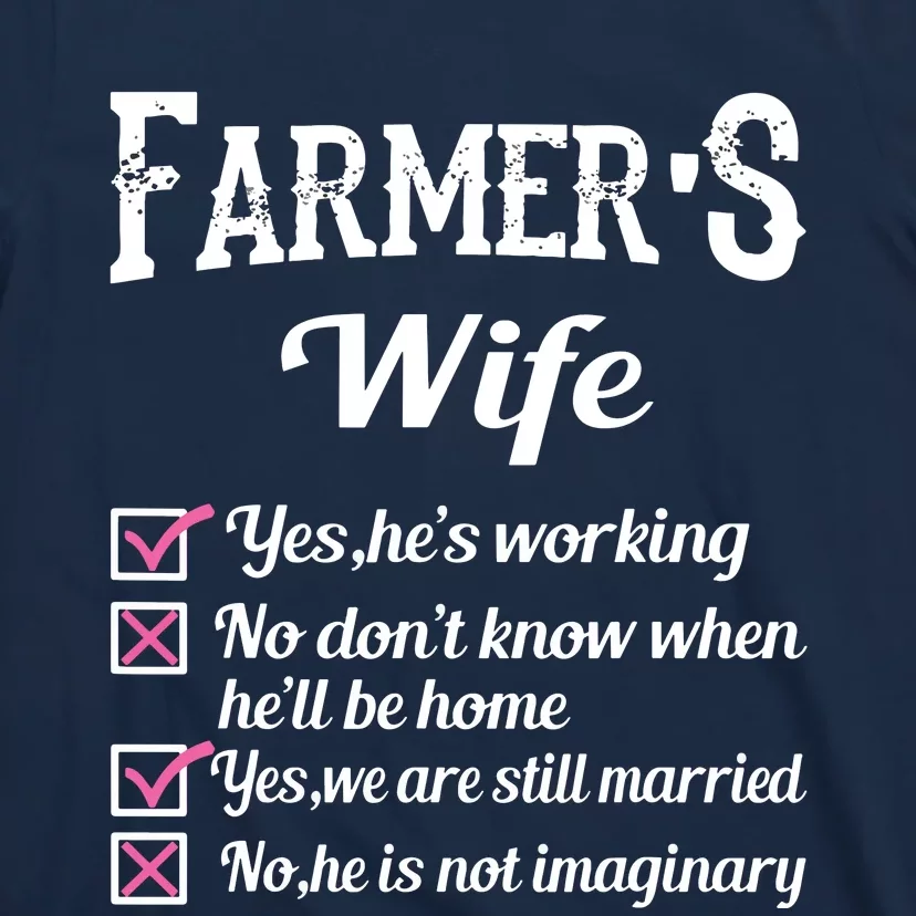 Farmers Wife Checklist Funny T-Shirt