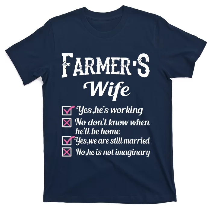 Farmers Wife Checklist Funny T-Shirt