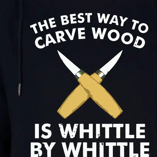 Funny Wood Carving Whittling Woodworking Carpenter Tools Womens Funnel Neck Pullover Hood