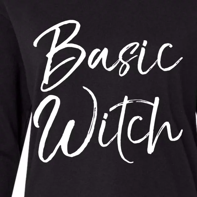 Funny Witch Costume Easy Halloween Costume Cute Basic Witch Gift Womens Cotton Relaxed Long Sleeve T-Shirt