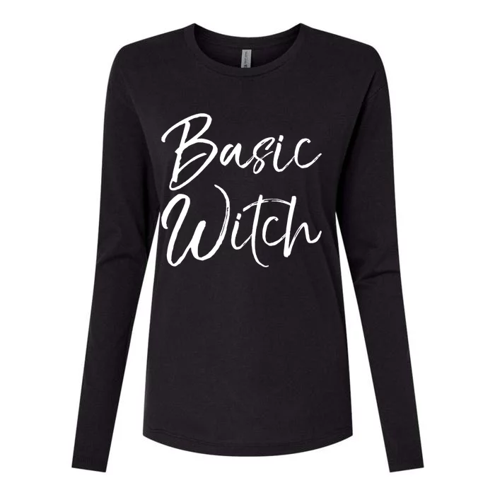 Funny Witch Costume Easy Halloween Costume Cute Basic Witch Gift Womens Cotton Relaxed Long Sleeve T-Shirt