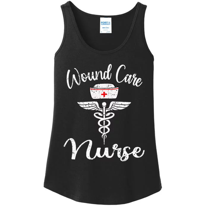 Funny Wound Care Nurse Nursing Wound Ostomy Nurse Gift Ladies Essential Tank