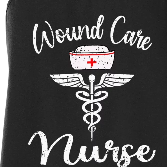 Funny Wound Care Nurse Nursing Wound Ostomy Nurse Gift Women's Racerback Tank