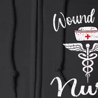 Funny Wound Care Nurse Nursing Wound Ostomy Nurse Gift Full Zip Hoodie