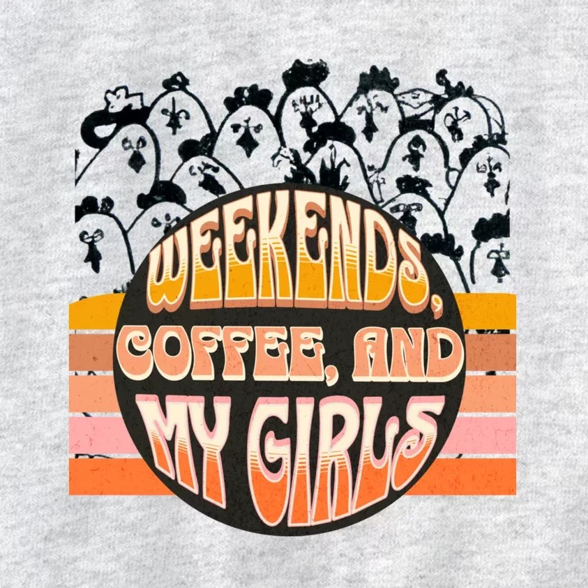 Fun Weekends Coffee And My Chicken Tee For Woman Gift Kids Sweatshirt