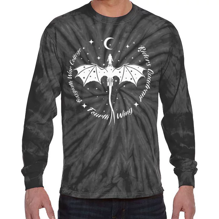 Fourth Wing College Riders Dragon Tie-Dye Long Sleeve Shirt