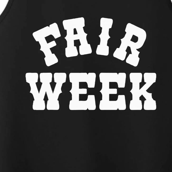 Fair Week County Fair For Contestants Performance Tank