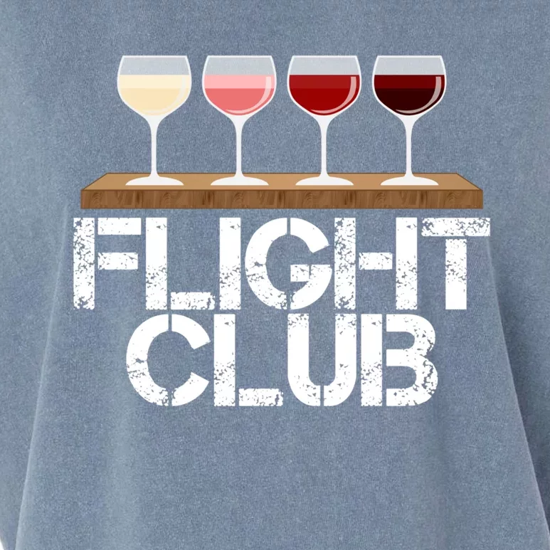 Flight Wine Club Fomo Wine Tasting Sample Rose Red White Gift Garment-Dyed Women's Muscle Tee