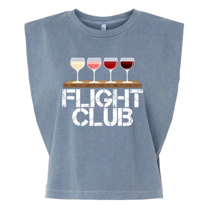 Flight Wine Club Fomo Wine Tasting Sample Rose Red White Gift Garment-Dyed Women's Muscle Tee