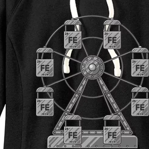 Ferrous Wheel Chemistry Teacher Humor Dad Joke Chemist Pun Women's Fleece Hoodie