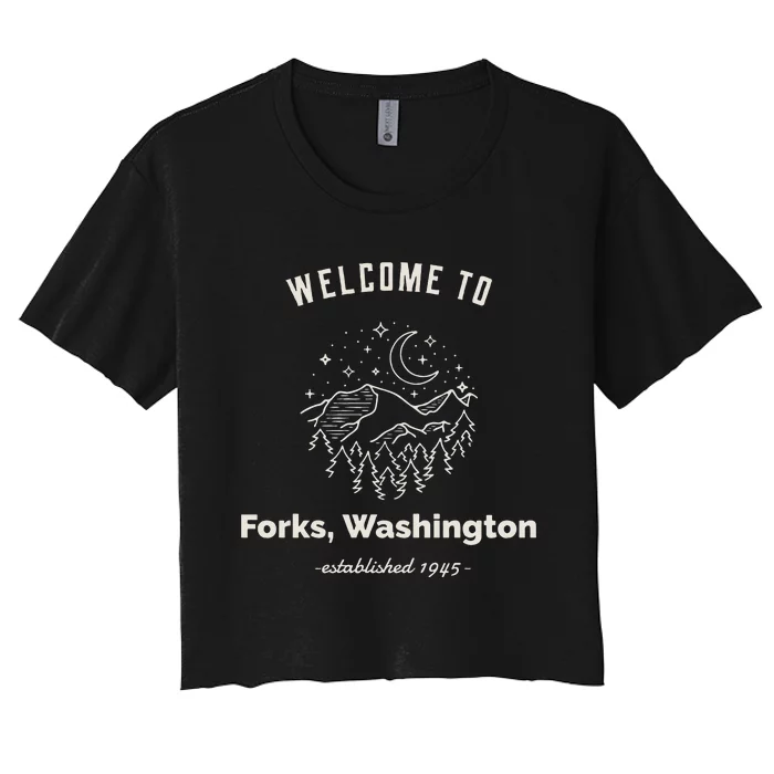 Forks Washington City Of Forks Washington Forks Nature Women's Crop Top Tee