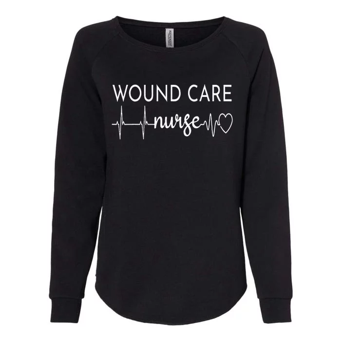 Funny Wound Care Nurse EKG Nursing Wound Ostomy Nurse Gift Womens California Wash Sweatshirt