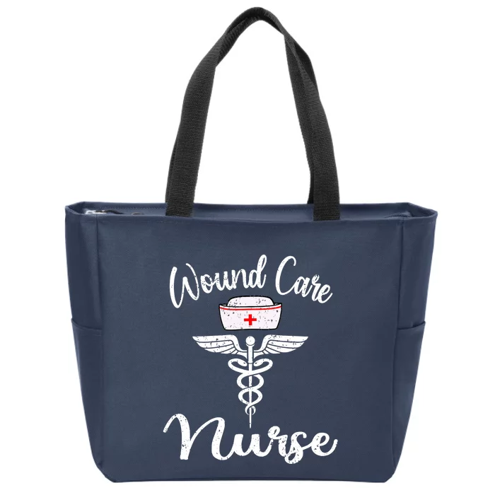 Funny Wound Care Nurse Nursing Wound Ostomy Nurse Gift Zip Tote Bag