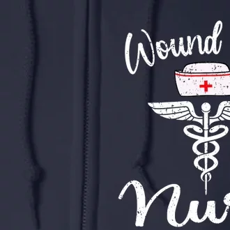 Funny Wound Care Nurse Nursing Wound Ostomy Nurse Gift Full Zip Hoodie