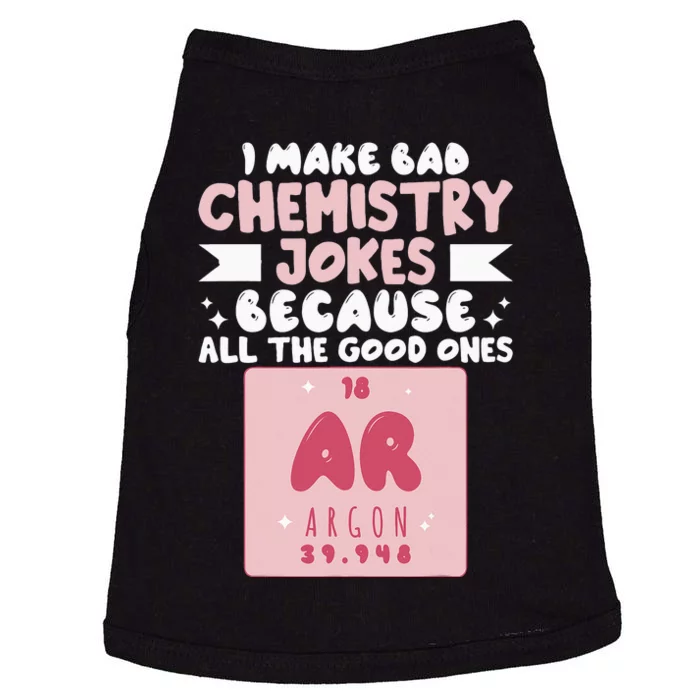 Funny Wo Chemist Scientist Chemistry Teacher Doggie Tank