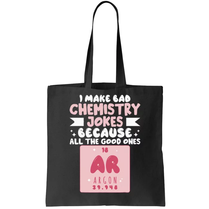 Funny Wo Chemist Scientist Chemistry Teacher Tote Bag