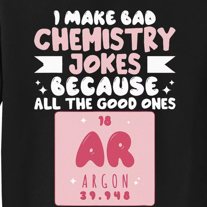 Funny Wo Chemist Scientist Chemistry Teacher Tall Sweatshirt