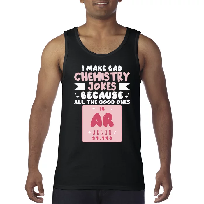 Funny Wo Chemist Scientist Chemistry Teacher Tank Top