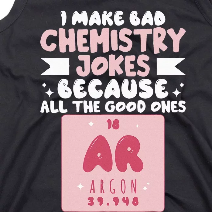 Funny Wo Chemist Scientist Chemistry Teacher Tank Top