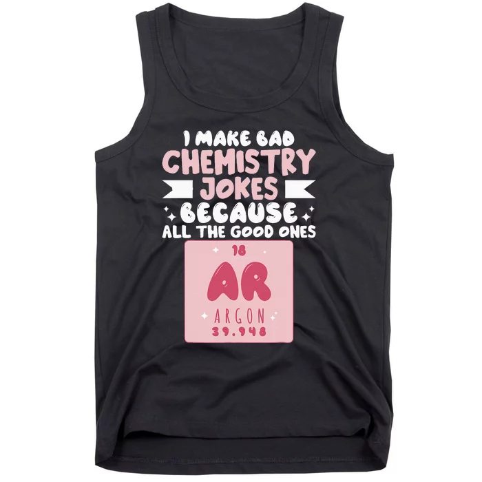 Funny Wo Chemist Scientist Chemistry Teacher Tank Top