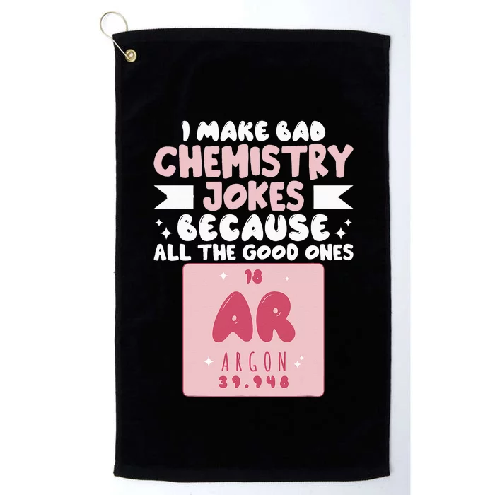 Funny Wo Chemist Scientist Chemistry Teacher Platinum Collection Golf Towel