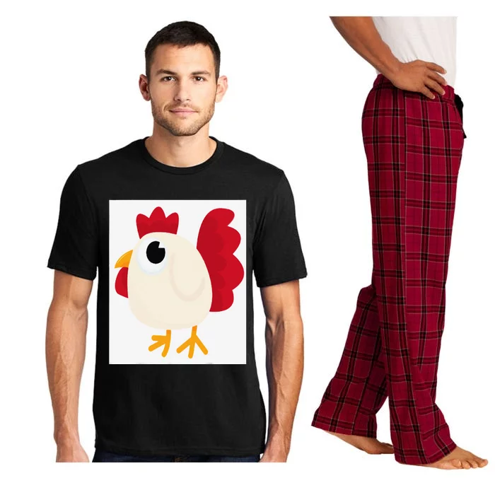 Funny White Chicken Standards Pajama Set