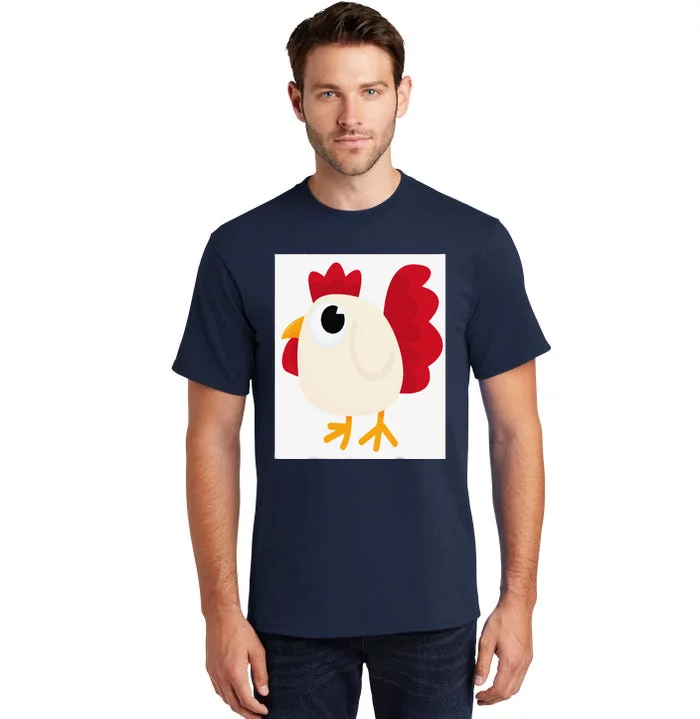 Funny White Chicken Standards Tall T-Shirt