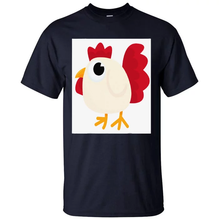 Funny White Chicken Standards Tall T-Shirt