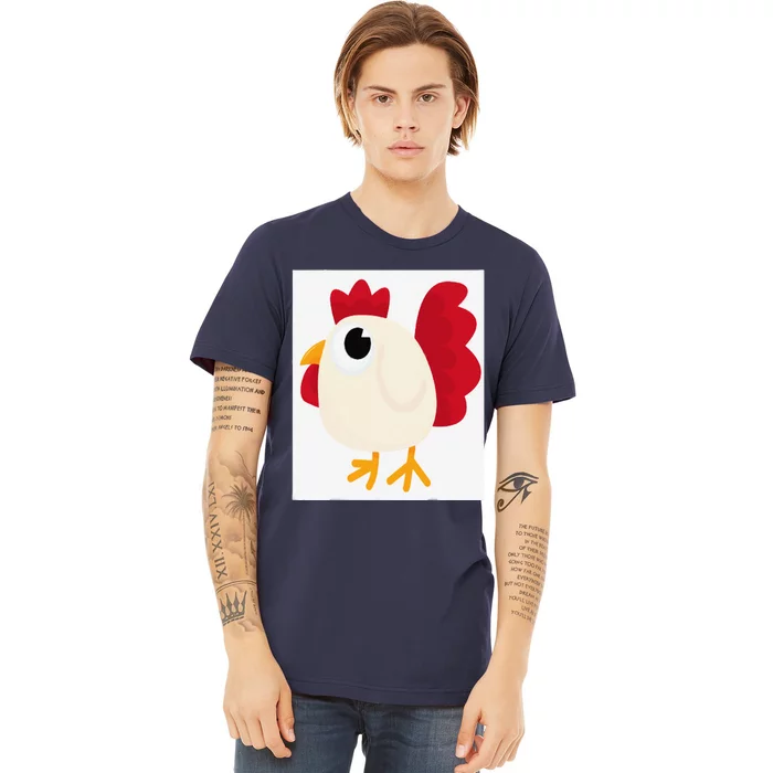 Funny White Chicken Standards Premium T-Shirt