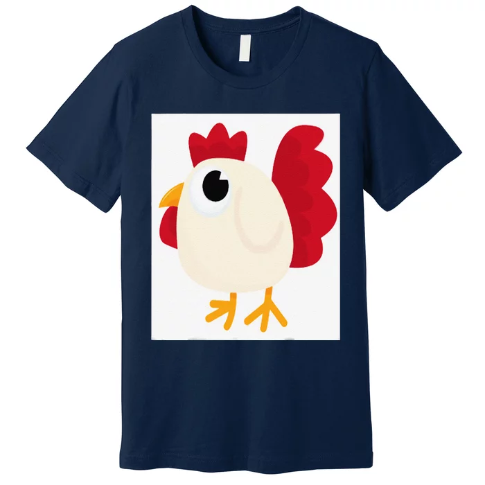 Funny White Chicken Standards Premium T-Shirt