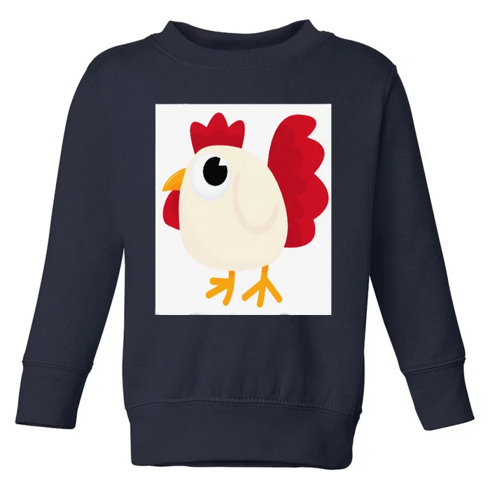 Funny White Chicken Standards Toddler Sweatshirt