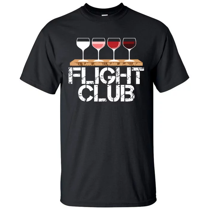 Flight Wine Club FOMO Wine Tasting Sample Rose Red White Tall T-Shirt