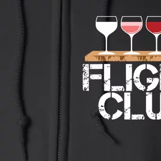 Flight Wine Club FOMO Wine Tasting Sample Rose Red White Full Zip Hoodie