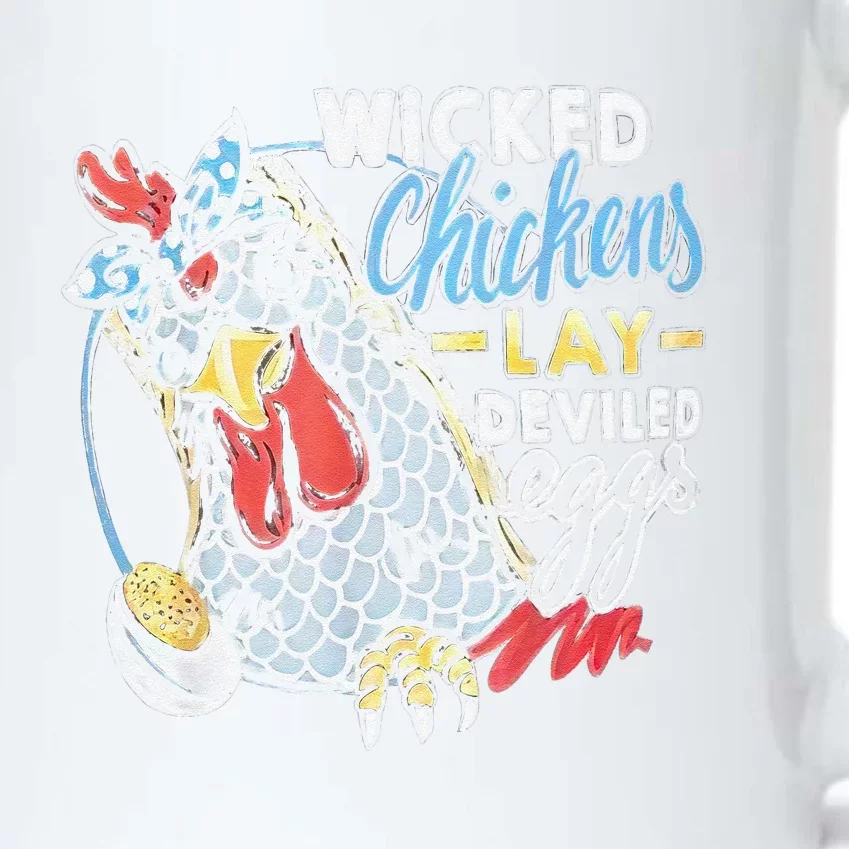 Funny Wicked Chickens Lay Deviled Eggs Funny Chicken Lovers Black Color Changing Mug